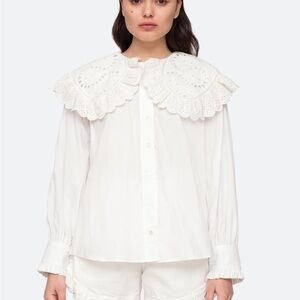 SEA Marina Lace Collar Shirt